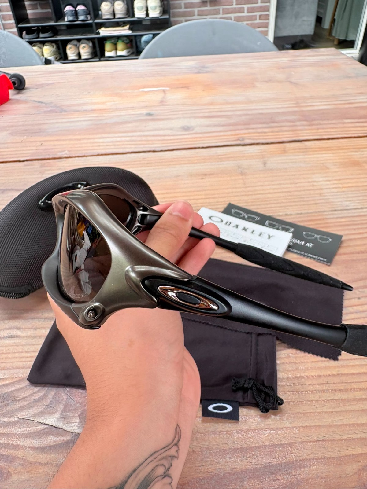 Oakley Splice Zonnebril Zwart - Nieuw 4 Oakley Splice Zonnebril Zwart - Nieuw