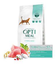 Optimeal Trockenfutter für sterilisierte Katzen mit Truthahn & Hafer – 10kg