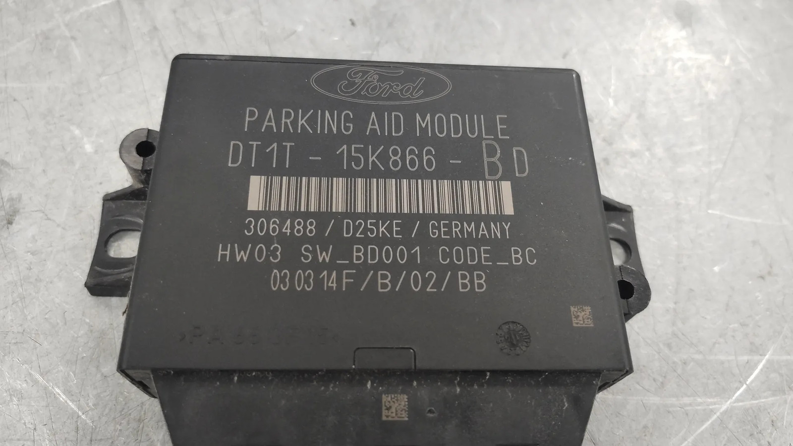 ORDINATEUR AIDE AU STATIONNEMENT Ford Transit Connect (PJ2) 2015 DT1T15K866BD 2 ORDINATEUR AIDE AU STATIONNEMENT Ford Transit Connect (PJ2) 2015 DT1T15K866BD