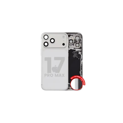 Original iPhone 17 Pro Max Housing w/Small Parts Complete Silver Pulled A 1 Original iPhone 17 Pro Max Housing w/Small Parts Complete Silver Pulled A