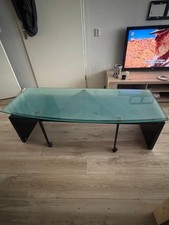 Originele B&B Italia Design Salontafel – Draaibaar Glas – Vintage