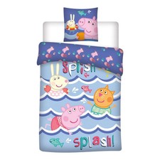Peppa Pig dekbedovertrek splash - 140 x 200 cm 1 Peppa Pig dekbedovertrek splash - 140 x 200 cm