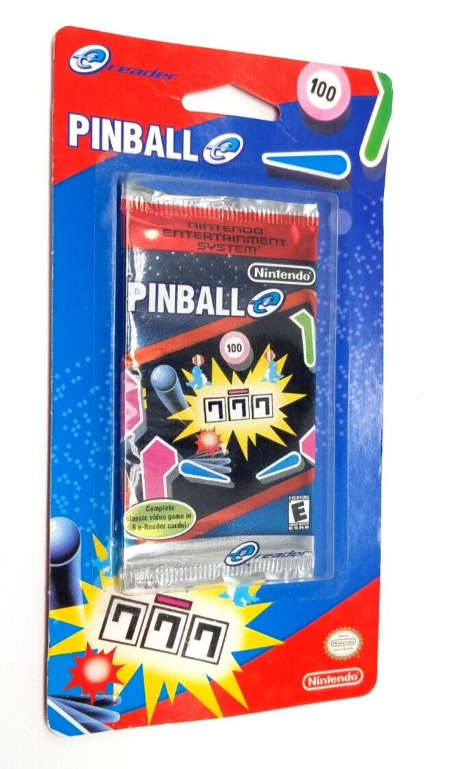 Pinball-e Nintendo e-Reader 5-Karten-Blister Versiegelt 1 Pinball-e Nintendo e-Reader 5-Karten-Blister Versiegelt