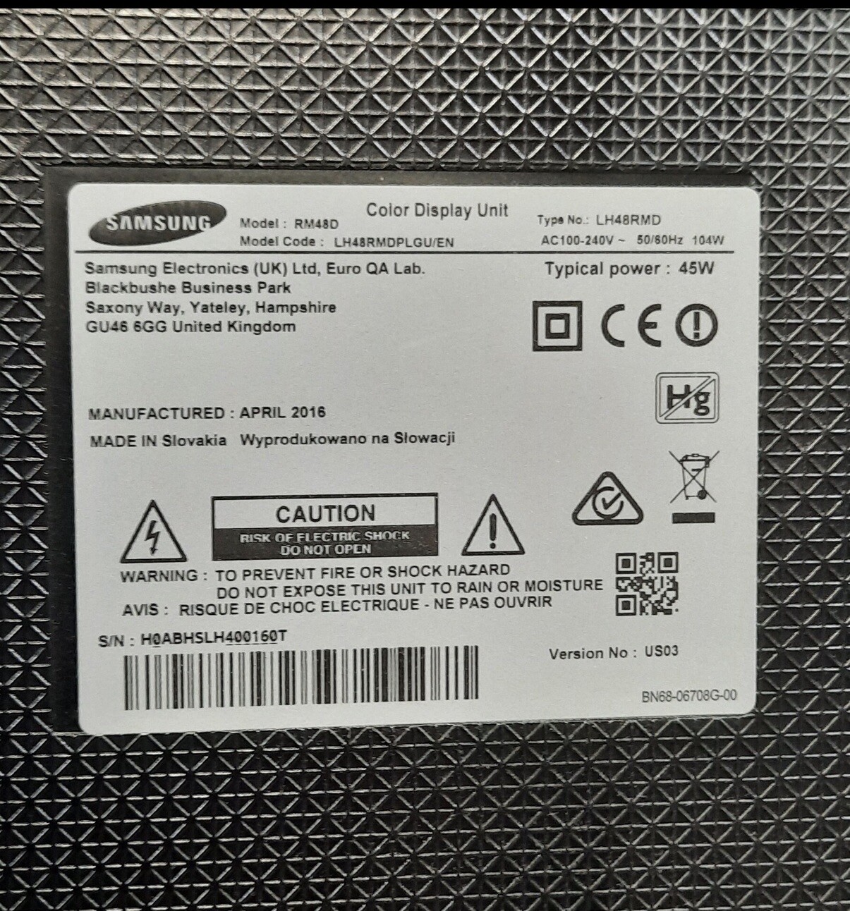 Samsung RM48D Smart TV (48 inch) 2016 3 Samsung RM48D Smart TV (48 inch) 2016