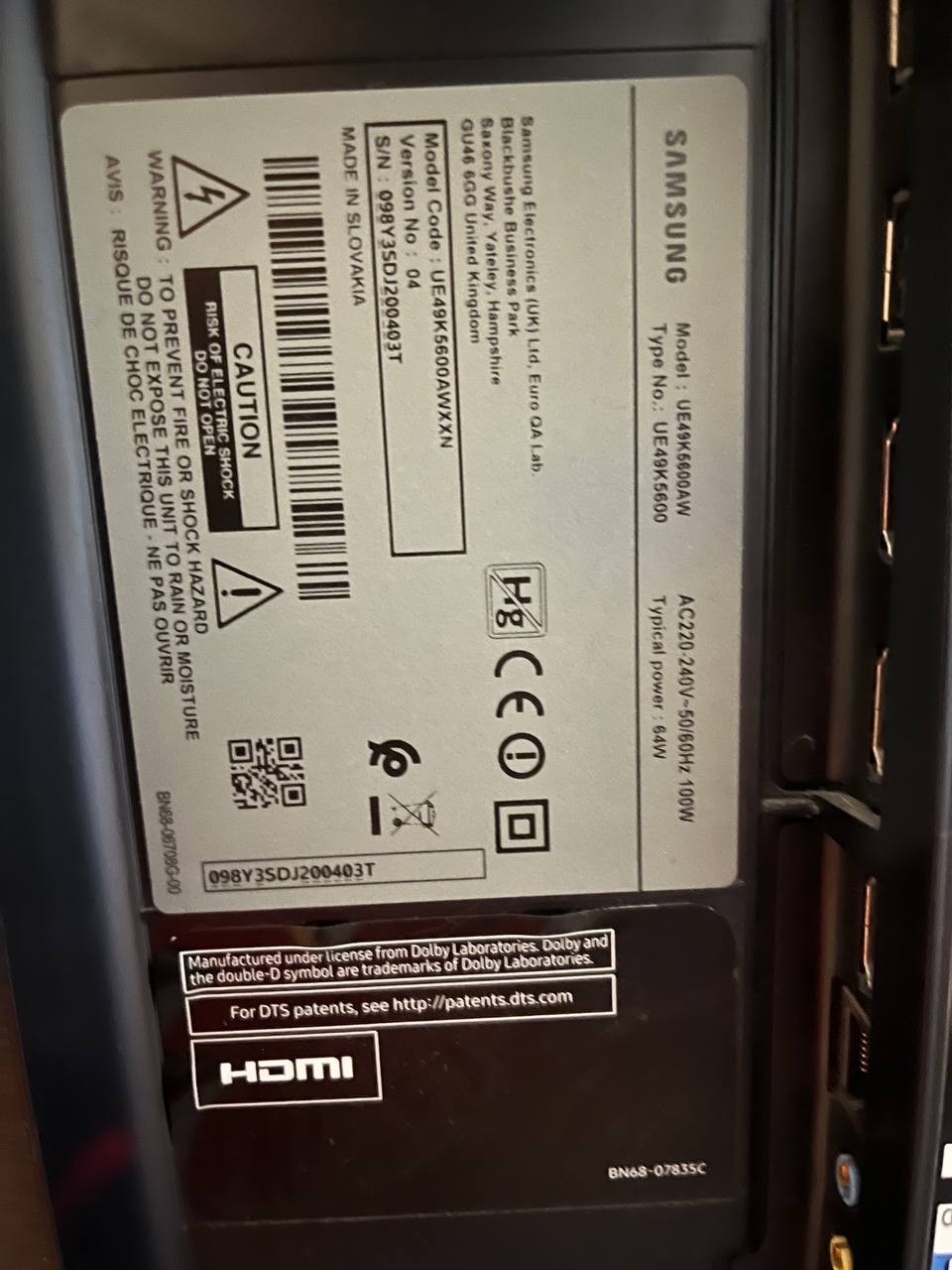 Samsung UE49K5600 49" Full HD Smart TV - Nette staat - ZEER LAGE PRIJS 5 Samsung UE49K5600 49" Full HD Smart TV - Nette staat - ZEER LAGE PRIJS