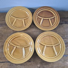 Set 4 pezzi piatti Francia divisi sushi fonduta piatti gres RETRO pesante