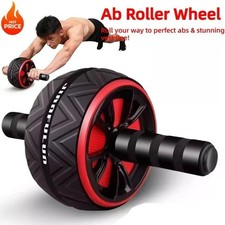 Silent Ab Roller Wheel Non-Slip Core Abdominal Trainer Home Gym Fitness Exercise