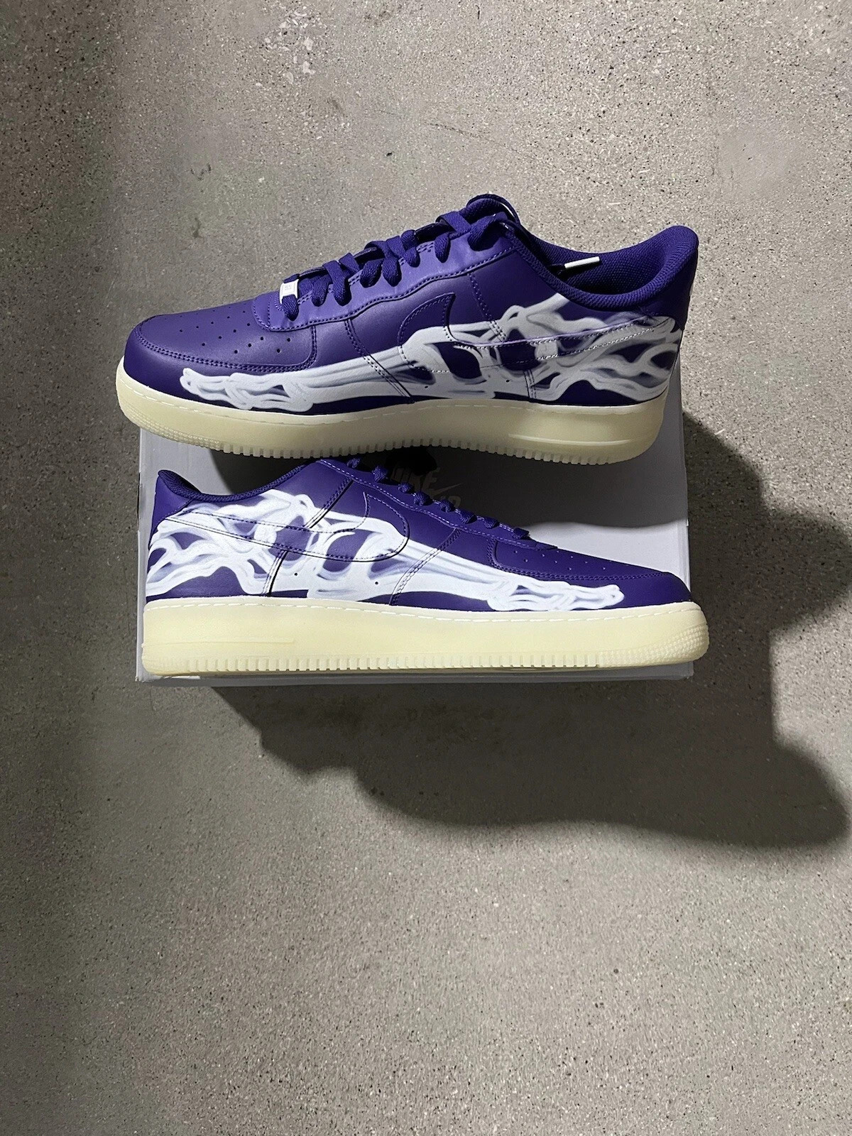 Size 4.5 - Nike Air Force 1 Low Purple Skeleton 5 Size 4.5 - Nike Air Force 1 Low Purple Skeleton