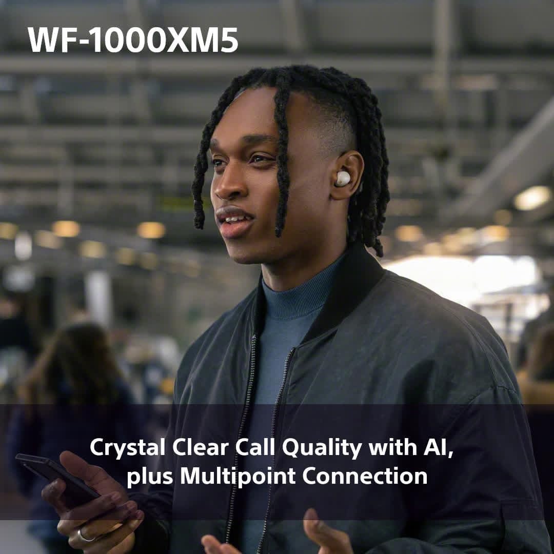 Sony WF-1000XM5 True Wireless Noise Canceling In-Ear Headphones Bluetooth Silver 8 Sony WF-1000XM5 True Wireless Noise Canceling In-Ear Headphones Bluetooth Silver