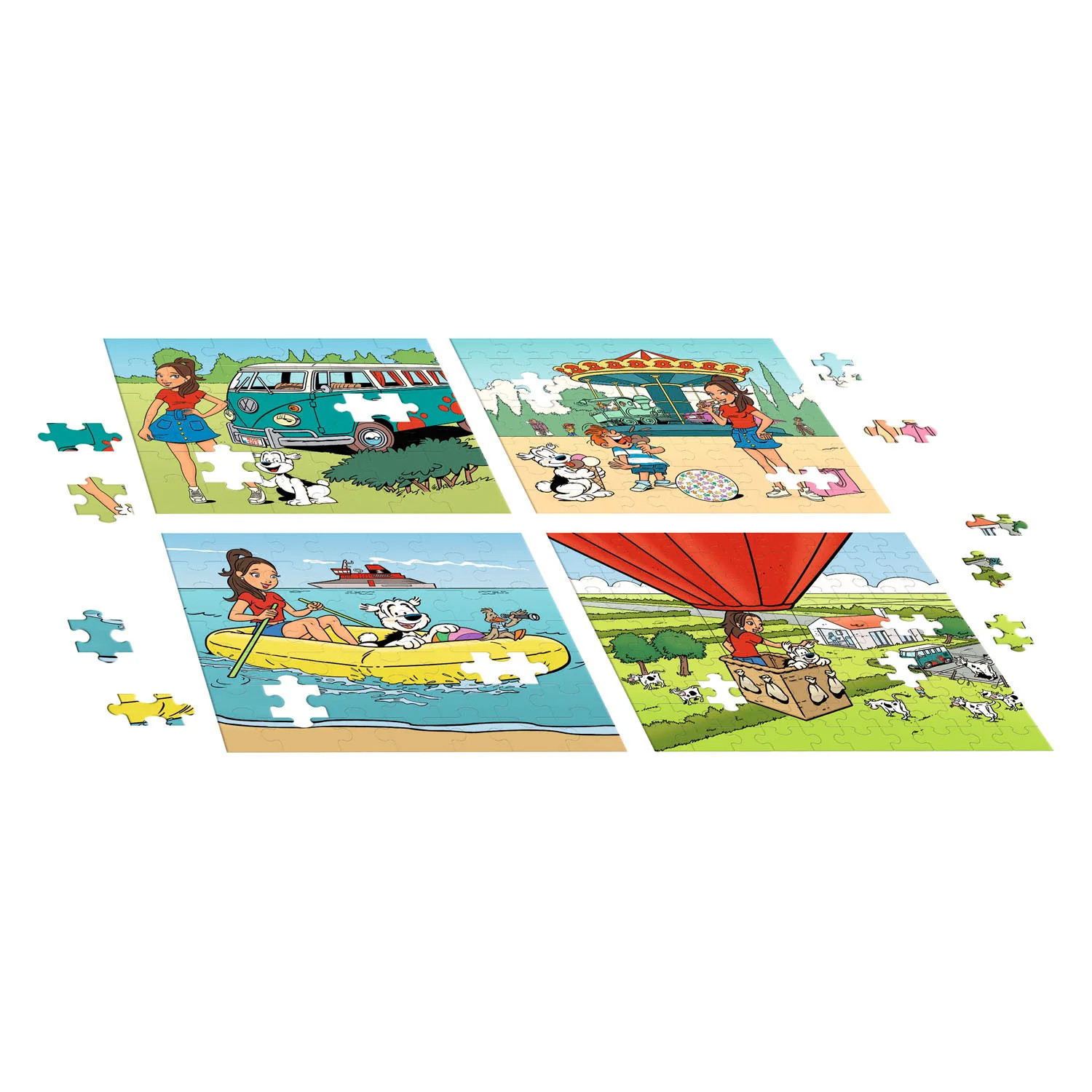 Studio 100 Samson & marie puzzel - 4 in 1 2 Studio 100 Samson & marie puzzel - 4 in 1
