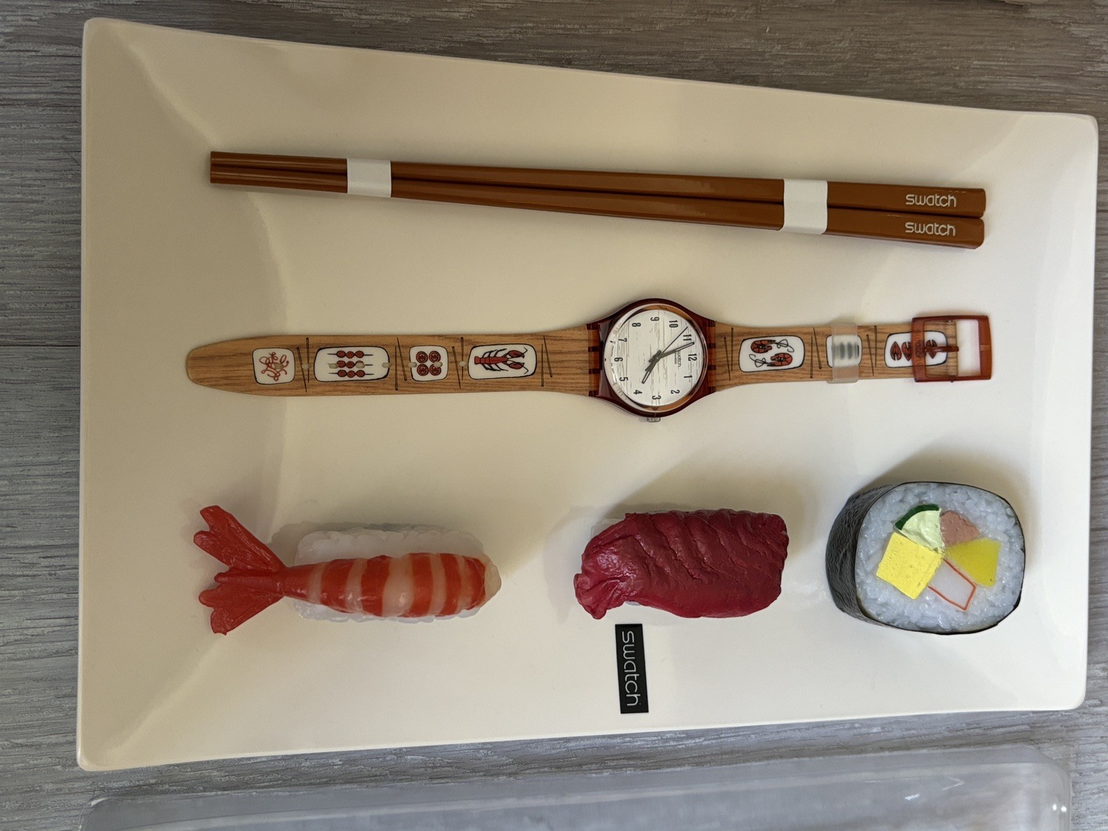 Swatch Hors d'Oeuvre Sushi Special Pack GF112PACK NOS 2001 Full Set Receipt 5 Swatch Hors d'Oeuvre Sushi Special Pack GF112PACK NOS 2001 Full Set Receipt