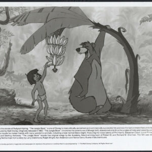 The Jungle Book WALT DISNEY CARTOON ANIMATION BALOO BEAR MOWGLI BANANAS