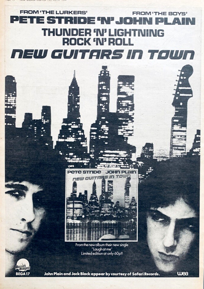 THE LURKERS Pete Stride BOYS 1980 original UK POSTER ADVERT NEW GUITARS IN TOWN 1 THE LURKERS Pete Stride BOYS 1980 original UK POSTER ADVERT NEW GUITARS IN TOWN