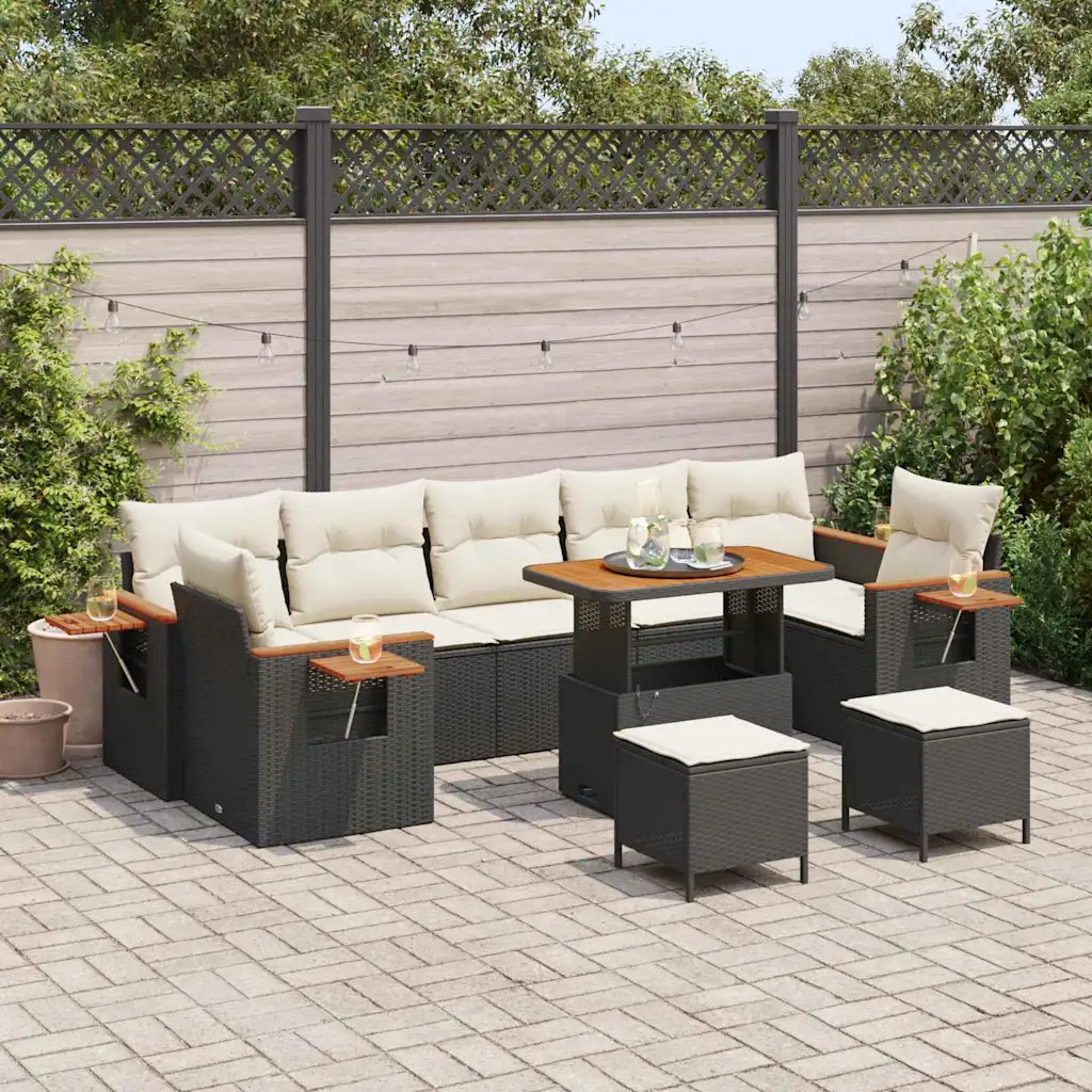 Tuin Sofa Set met kussen met opslag 10 pcs Poly riet Tuinmeubelen Tuinset vidaXL 5 Tuin Sofa Set met kussen met opslag 10 pcs Poly riet Tuinmeubelen Tuinset vidaXL