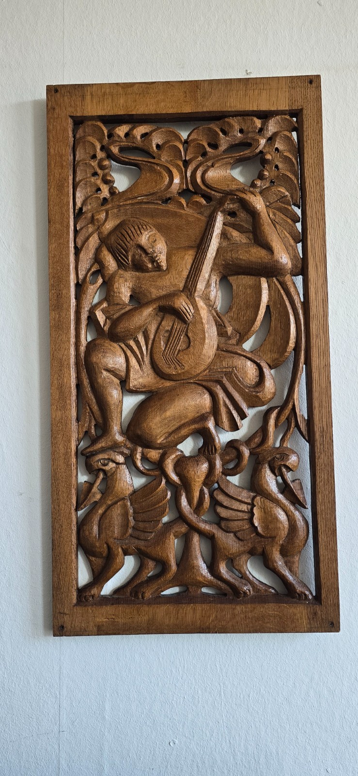Uniek Gesneden Orgelpaneel – Van Vulpen - Antiek Houten Wanddecor uit Drenthe 1 Uniek Gesneden Orgelpaneel – Van Vulpen - Antiek Houten Wanddecor uit Drenthe