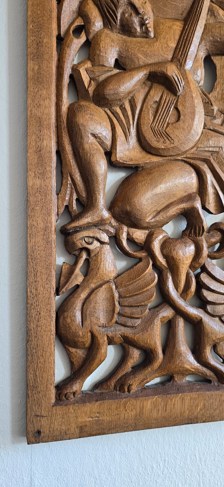 Uniek Gesneden Orgelpaneel – Van Vulpen - Antiek Houten Wanddecor uit Drenthe 3 Uniek Gesneden Orgelpaneel – Van Vulpen - Antiek Houten Wanddecor uit Drenthe