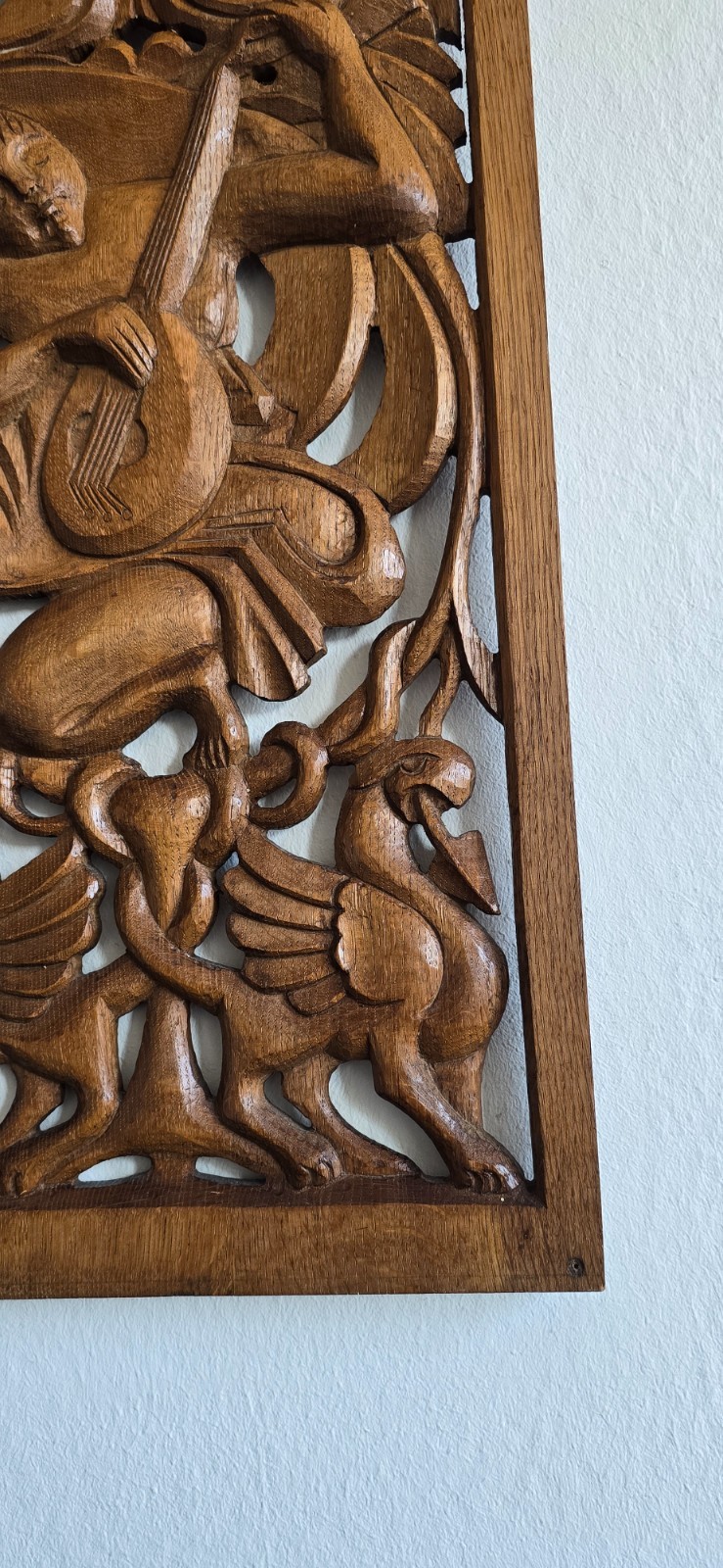 Uniek Gesneden Orgelpaneel – Van Vulpen - Antiek Houten Wanddecor uit Drenthe 4 Uniek Gesneden Orgelpaneel – Van Vulpen - Antiek Houten Wanddecor uit Drenthe