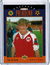 Upper Deck Paul Gascoigne 1994 World Cup USA UD5 Postcard from Pasadena England 1 Upper Deck Paul Gascoigne 1994 World Cup USA UD5 Postcard from Pasadena England