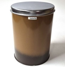 Vintage Brabantia Storage Canister Tin – Brown Kitchen Container – 11.8"