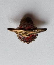 Vintage enamel Moto Guzzi Logo Motorcycle buttonhole lapel badge