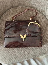 vintage handtas met matching wallet echt meer