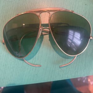 Vintage Ray Ban Bausch & Lomb Green Shooters Aviators 1950's