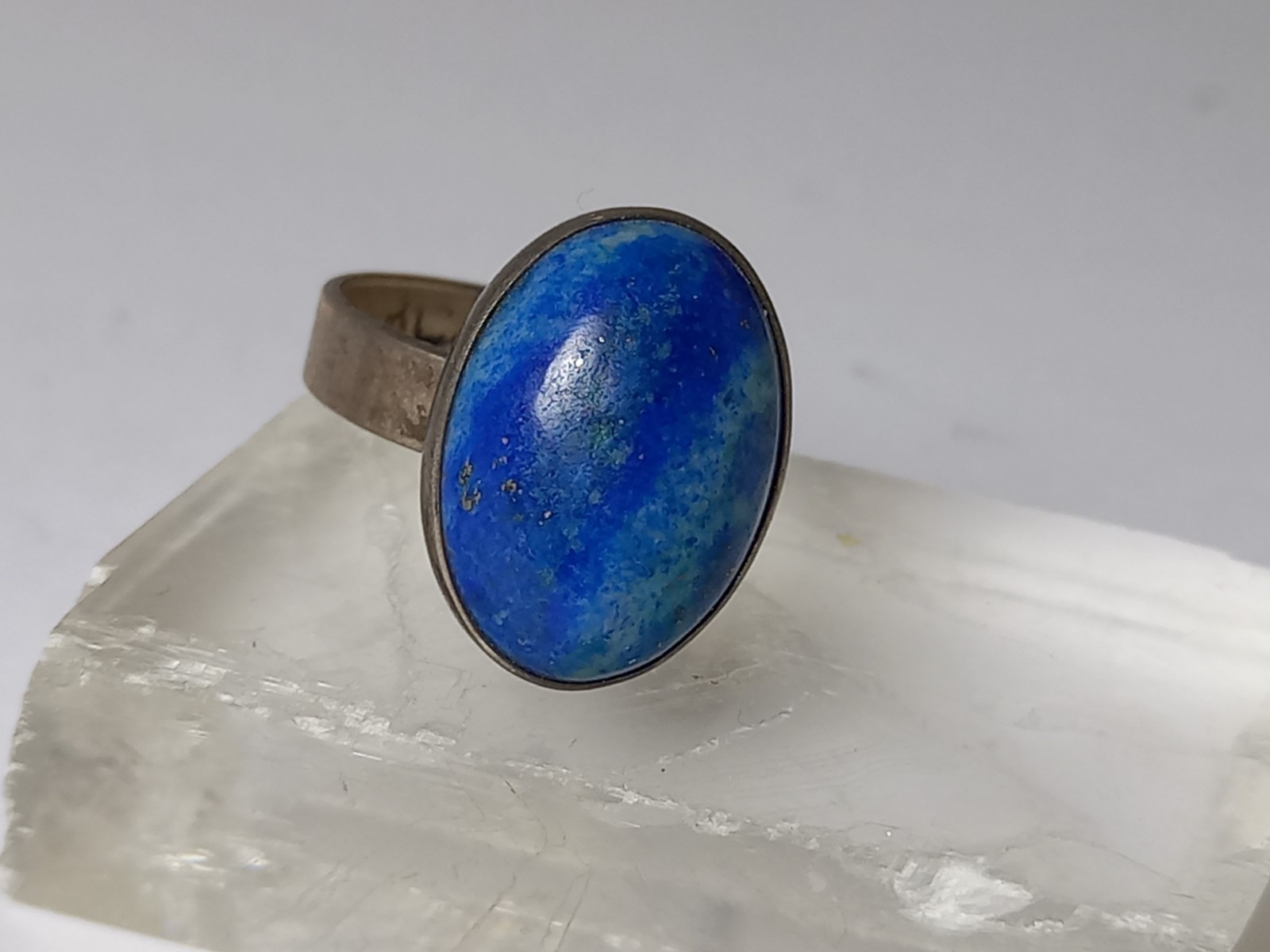 Vintage Ring met Lapis Lazulli Steen Blauw Zilver Sieraden 5 Vintage Ring met Lapis Lazulli Steen Blauw Zilver Sieraden