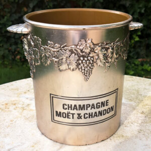 Wijn Koeler Champagne antiek Moet et Chandon metaal schoon feestdagen kerst