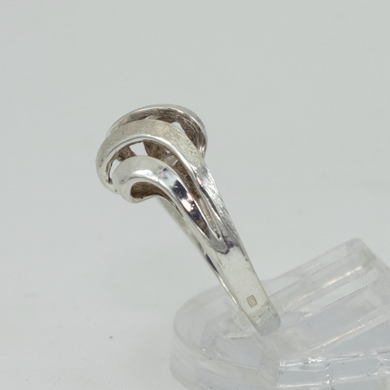 Zilveren 925 damesring met gevlochten design – vintage sieraden duurzaam en 4 Zilveren 925 damesring met gevlochten design – vintage sieraden duurzaam en