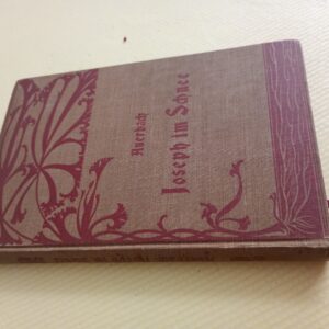 1888 Joseph im Schnee Berthold Auerbach 9th Ed Antique German Book Cotta