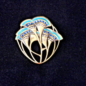 Antique German Jugendstil (Art Nouveau) T Fahrner silver brooch c 1900