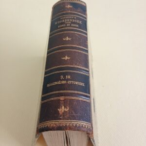 Antique Sijthoff's Woordenboek Kennis en Kunst Vol. IX-X Dutch Encyclopedia c189