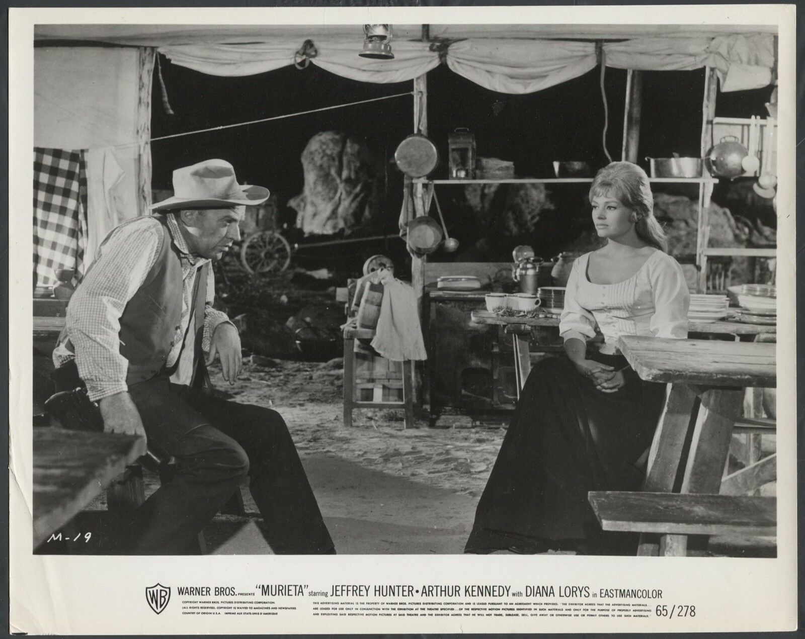 ARTHUR KENNEDY DIANA LORYS in Murieta '65 TENT WESTERN 1 ARTHUR KENNEDY DIANA LORYS in Murieta '65 TENT WESTERN