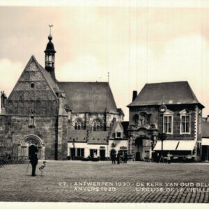 Belgium Antwerp Anvers De Kerk van Oud Belgie World Fair 1930 RPPC B43
