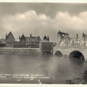 Belgium Antwerp Anvers Oud Belgie De Brug World Fair 1930 RPPC B43