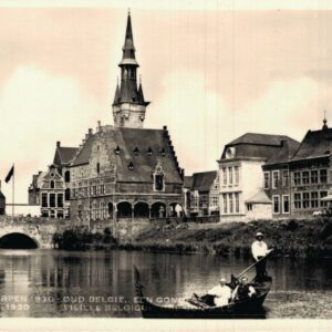 Belgium Antwerp Anvers Oud Belgie een Gondel World Fair 1930 RPPC B43
