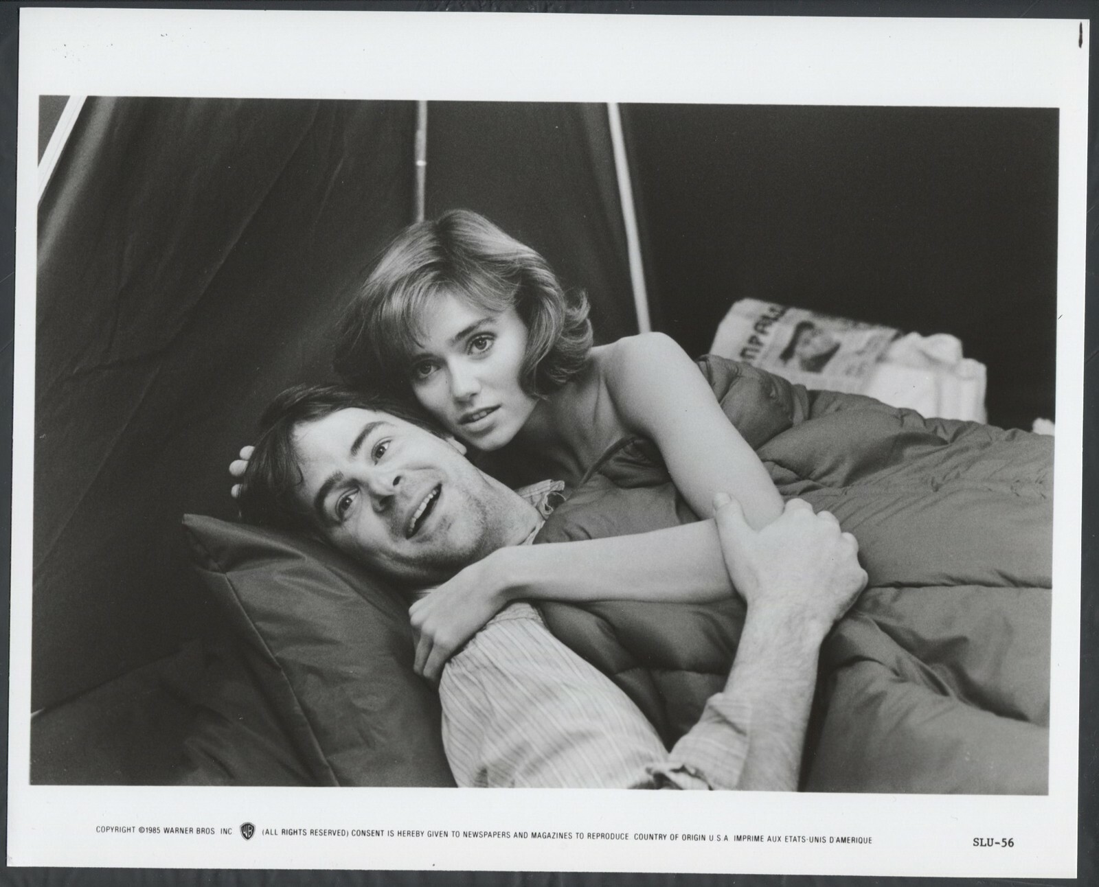 DAN AYKROYD VANESSA ANGEL in Spies Like Us '85 TENT LOOK 1 DAN AYKROYD VANESSA ANGEL in Spies Like Us '85 TENT LOOK
