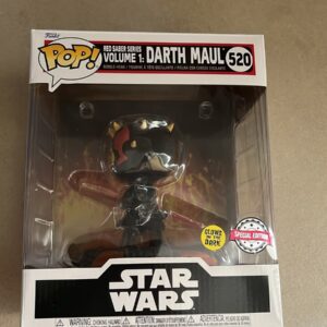 Darth Maul Star Wars Red Saber Series Funko Pop #520 Glow in the Dark Special