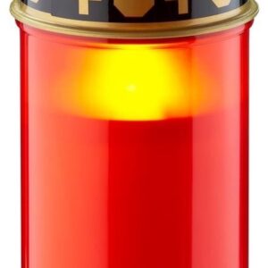 Enzo LED rouwlicht | 12cm met timer | rood (excl. 2xC batterij) |