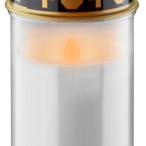 Enzo LED rouwlicht | 12cm met timer | wit (excl. 2xC batterij) |