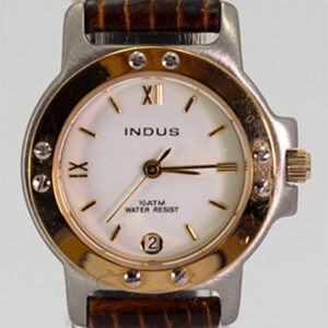 Indus two tone horloge klassiek sportief vintage