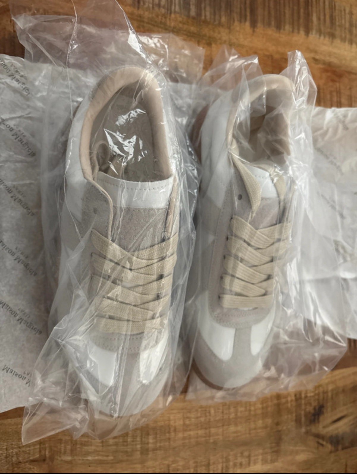 Maison Margiela Replica Sneakers White Beige Gum Sole EU 39 New Authentic 1 Maison Margiela Replica Sneakers White Beige Gum Sole EU 39 New Authentic