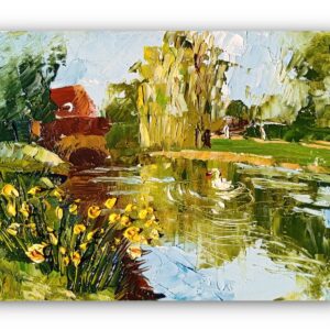 Olieverf schilderij Hand geschilderd kunst Lente kunst Bloemen