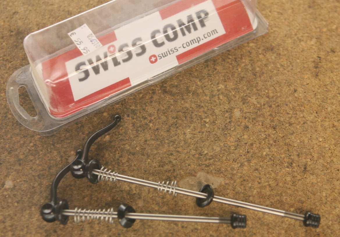 Retro oldschool NEW NOS Swiss Comp titanium Mountainbike hubs quick release set 1 Retro oldschool NEW NOS Swiss Comp titanium Mountainbike hubs quick release set