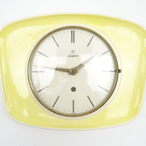 Vintage Kitchen Junghans Retro Wall Clock German Ceramic