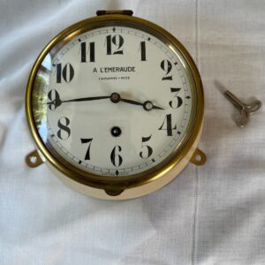 Vintage Suisse Fabriqué A L'em Eraude Lausanne Horloge Murale Ou Marin Horloge